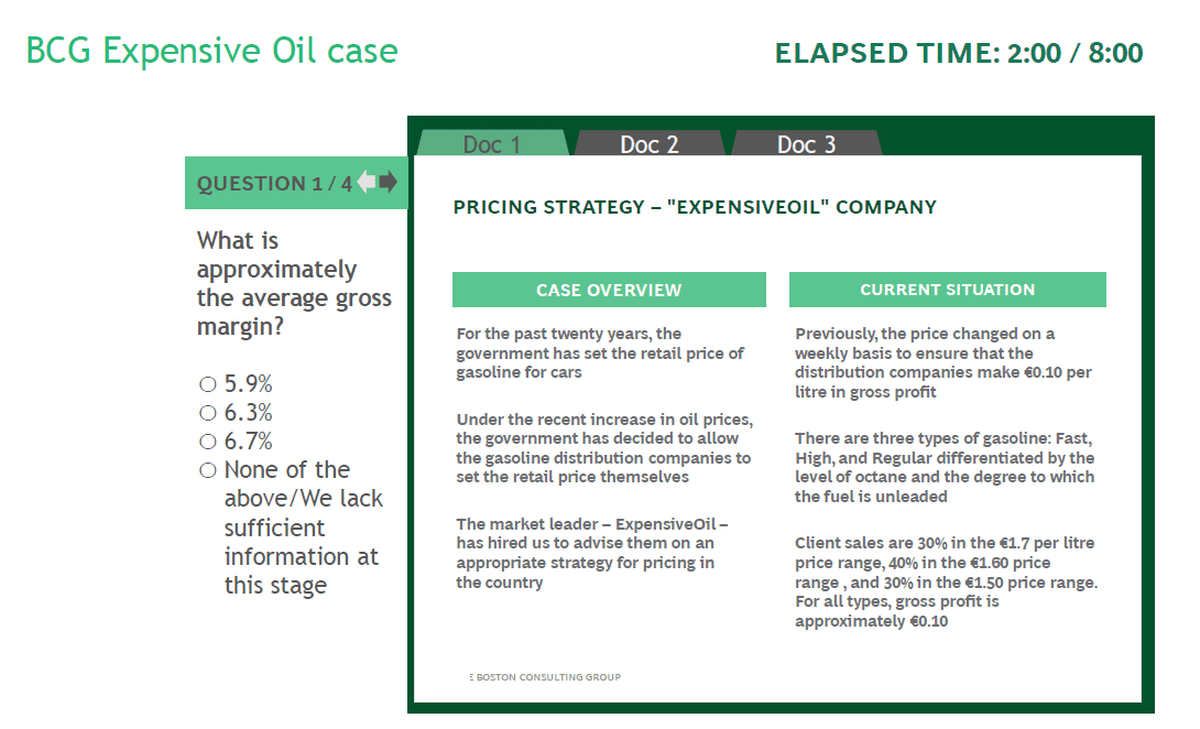 practice sample online case bcg